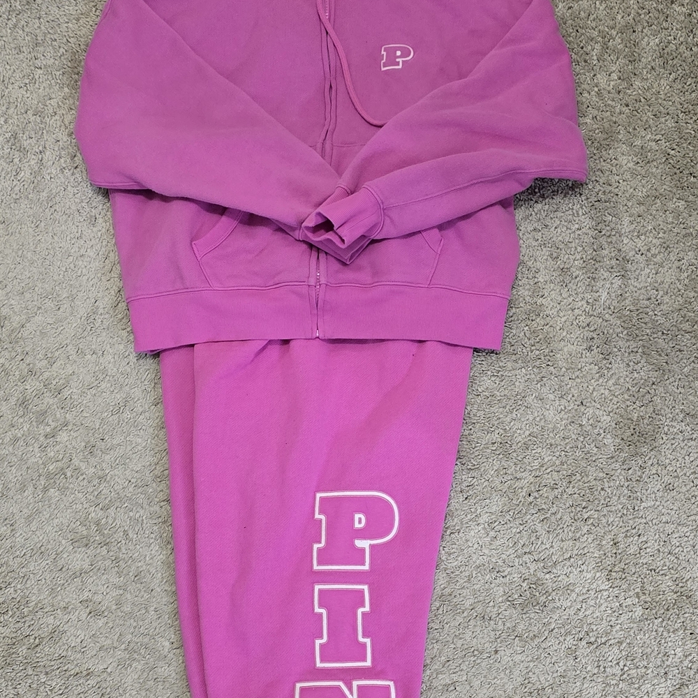 Victoria's Secret Pink Hoodie and Sweatpants Set